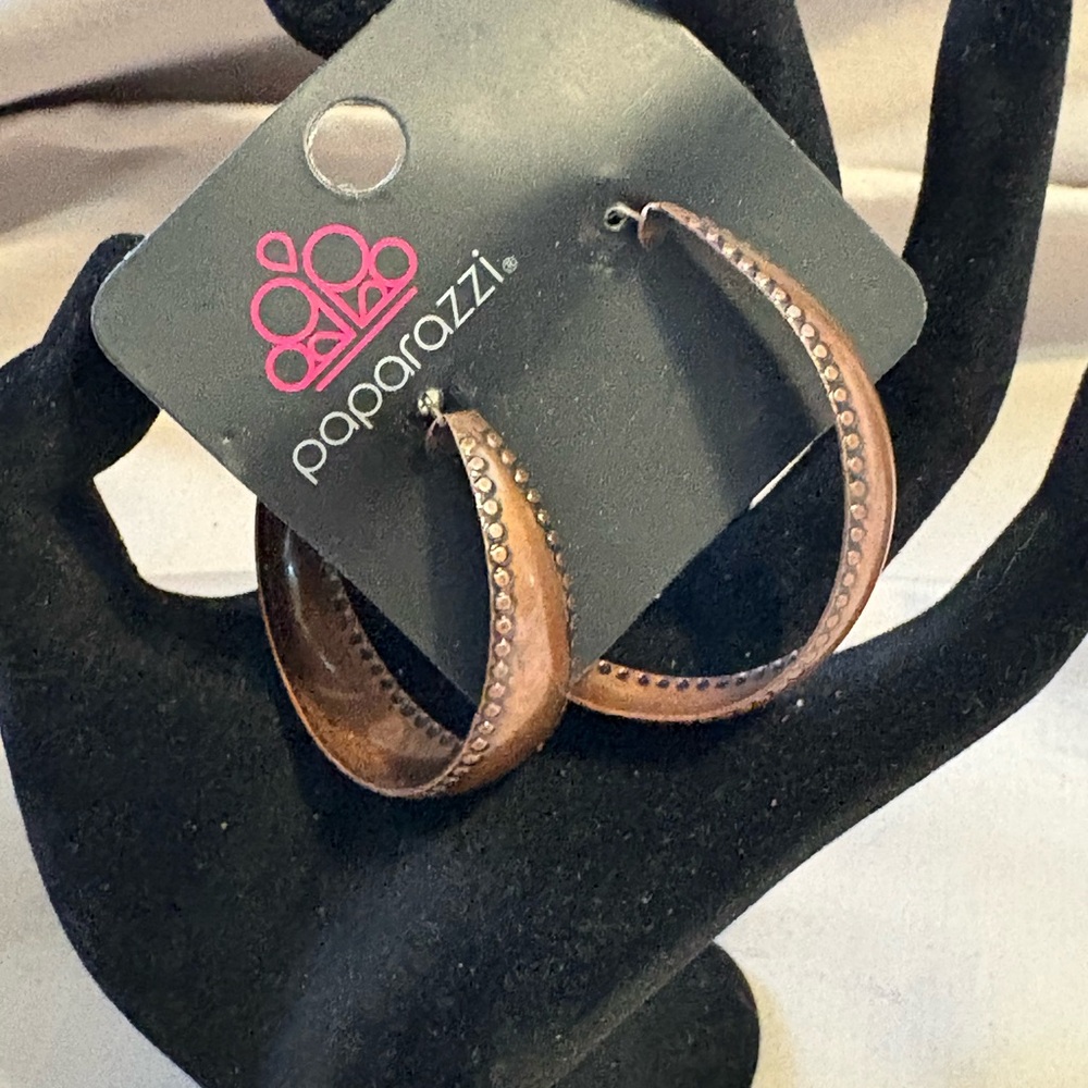 Paparazzi Copper Hoop Earrings